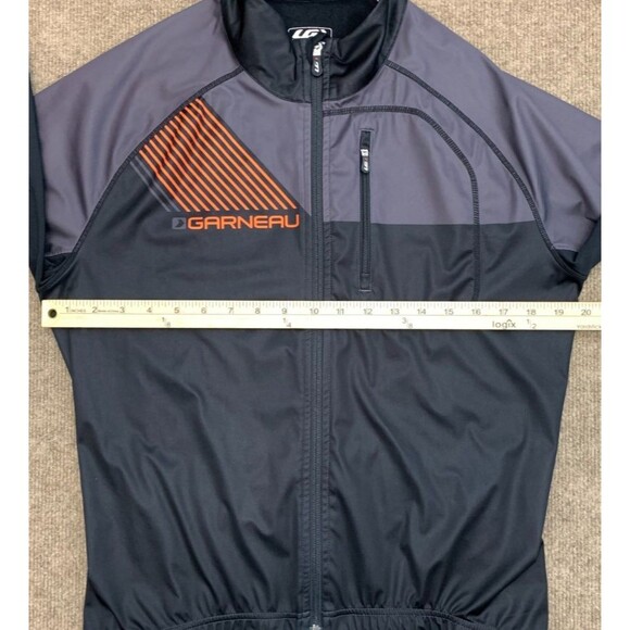Louis Garneau Cycling Jacket Mens M Fleece Lined Zip-Up Long Sleeve Rear Pockets - Picture 5 of 9